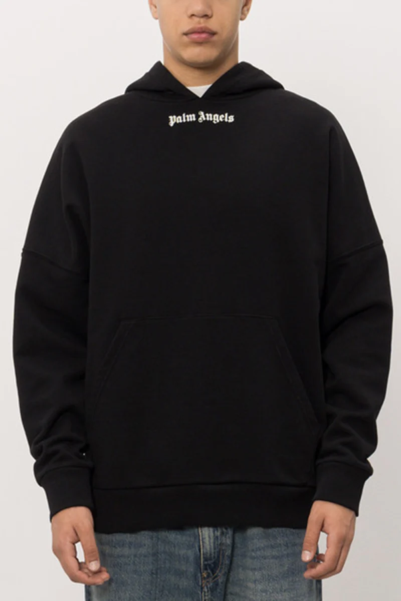 Суичър Classic Logo Over Hoodie PAMBB002FL001-1003 black-off white — снимка 2