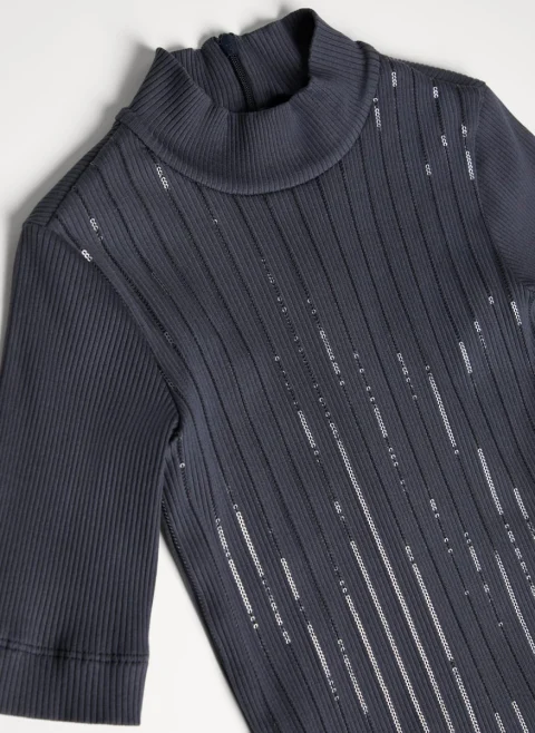 Блуза с пайети Brunello Cucinelli Kids 6 — снимка 3