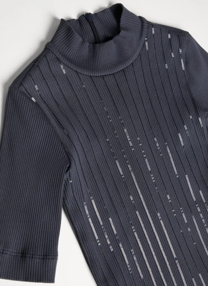 Блуза с пайети Brunello Cucinelli Kids 6 — снимка 3