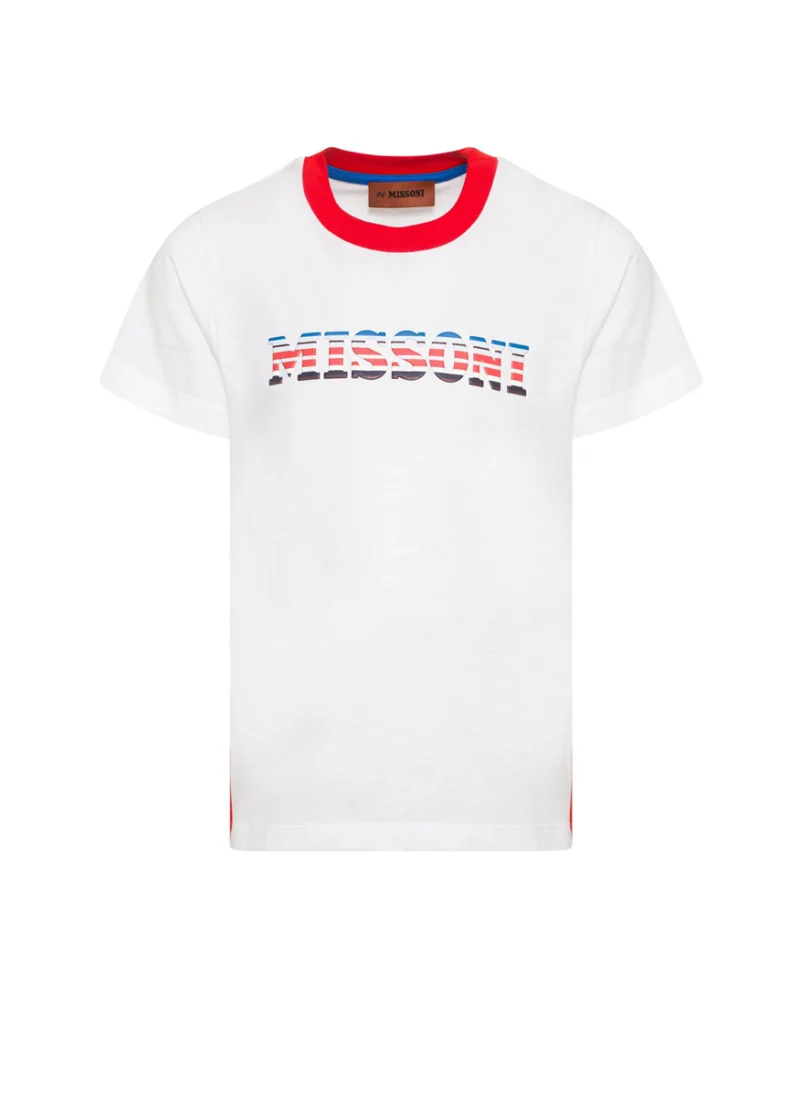 Тишърт с 3D лого принт Missoni