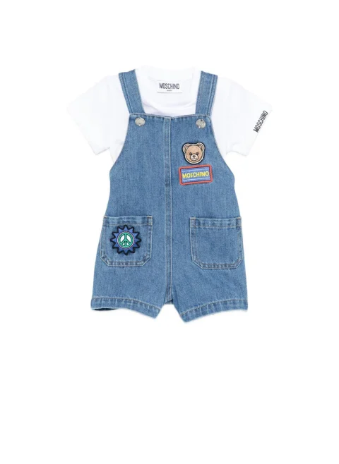 Комплект с 'Teddy Bear' бродерия Moschino Kids