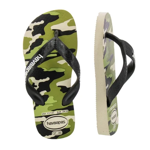 Детски чехли момче HAVAIANAS – 4141398-bege/preto201 — снимка 5