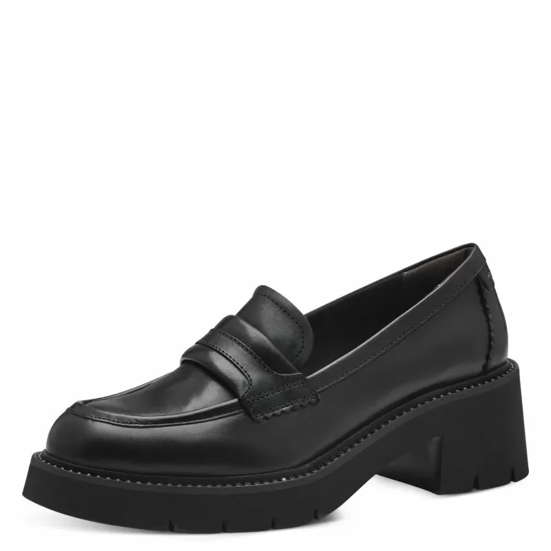 Дамски Лоуфър TAMARIS – 1-24727-43-003 BLACK LEATHER — снимка 3