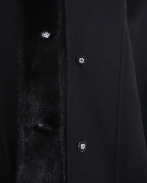 Wool Coat in Black — снимка 8