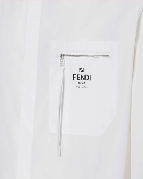 Cotton Shirt in White — снимка 3