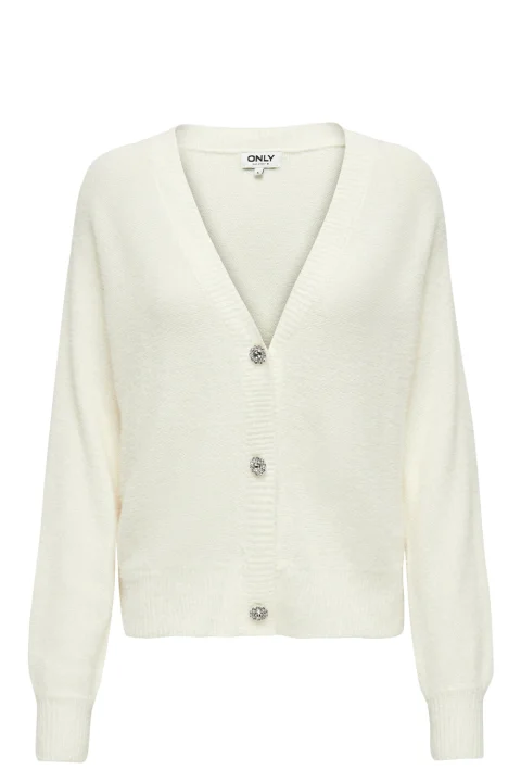 Жилетка Onlella Piumo Ls Knt 15259564 11-4201 TCX cloud dancer