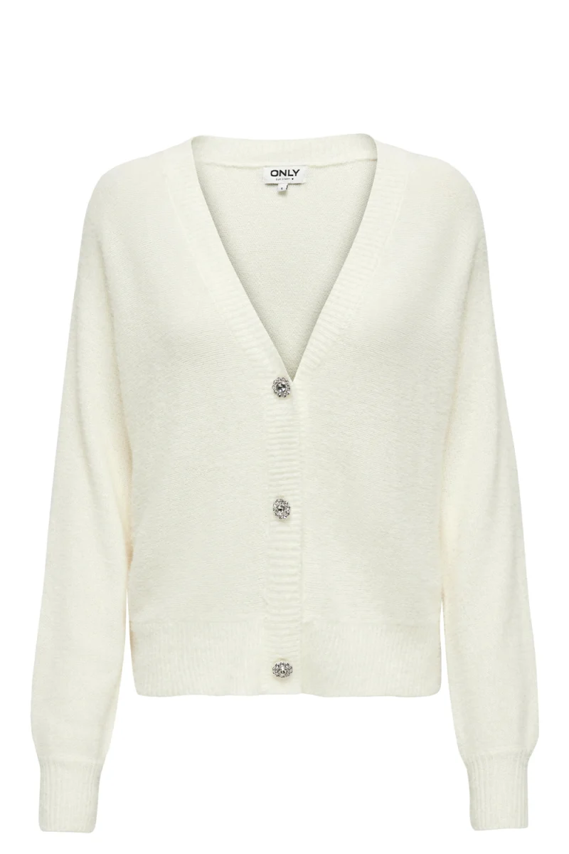 Жилетка Onlella Piumo Ls Knt 15259564 11-4201 TCX cloud dancer