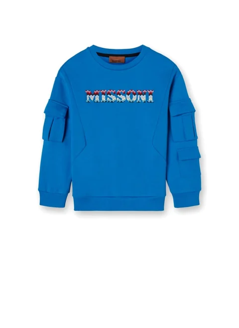 Суитшърт с бродерия Missoni Kids