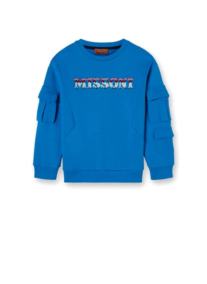 Суитшърт с бродерия Missoni Kids