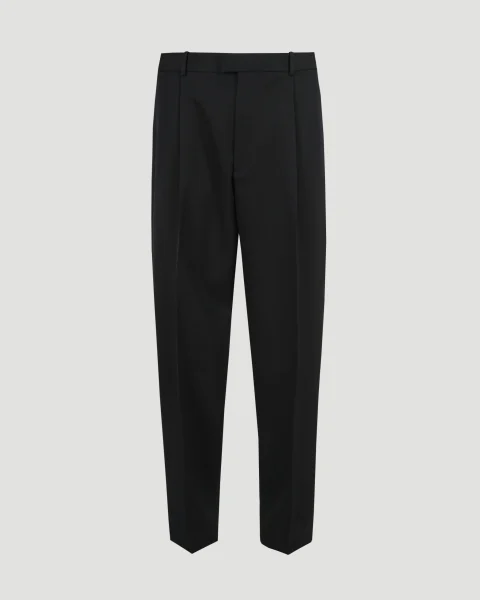 Wool Grain de Poudre Trousers