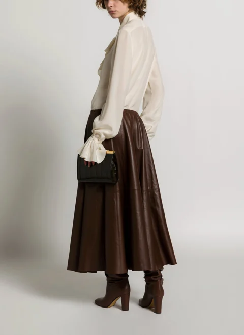 Блуза с коприна 'Romantic touch' Alberta Ferretti — снимка 3