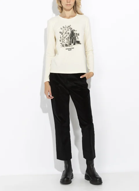 Блуза с принт Weekend Max Mara Wkdcestino