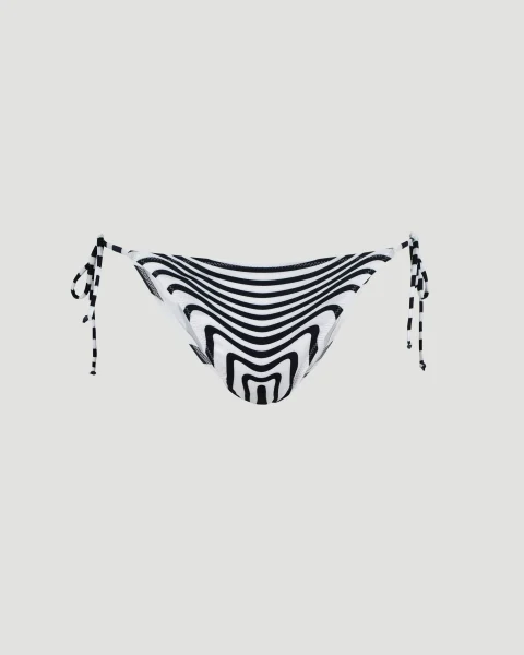 The Pinstripe Body Morphing Bikini Set in Black and White — снимка 4