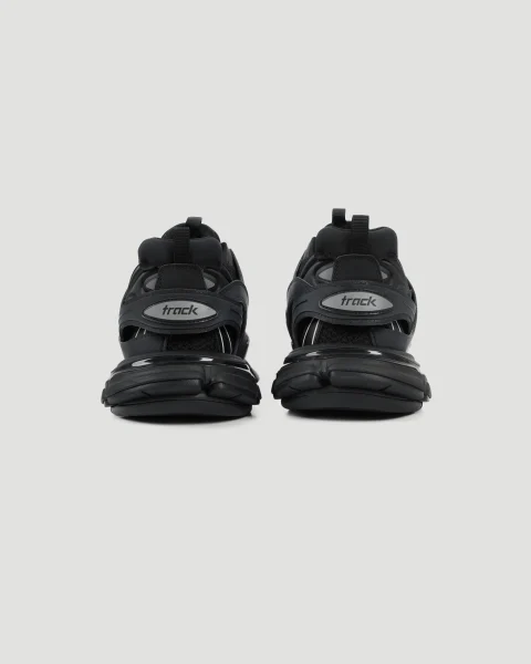Track Sneaker in Black Mesh and Nylon — снимка 3
