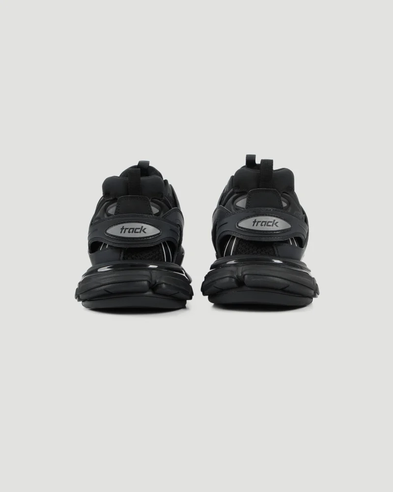 Track Sneaker in Black Mesh and Nylon — снимка 3