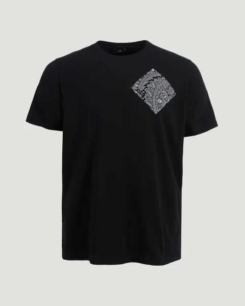 Cotton T-Shirt in Black