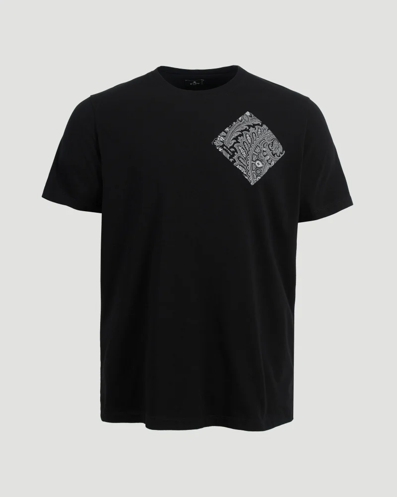 Cotton T-Shirt in Black