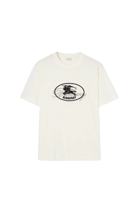 Knight-Stamp Cotton T-Shirt