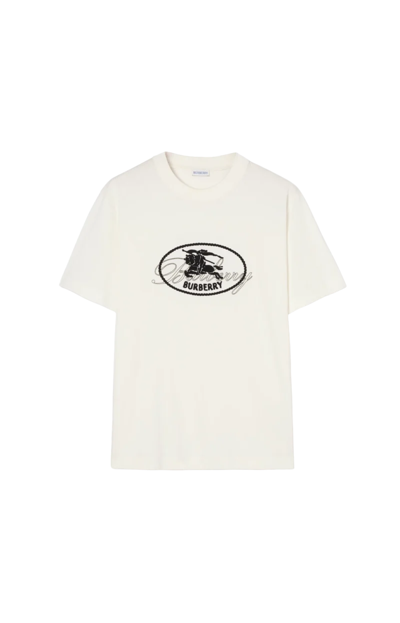 Knight-Stamp Cotton T-Shirt