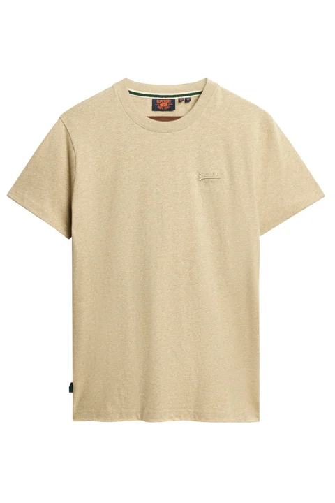 T-Shirt Essential Logo Emb M1011245A 9xe tan brown fleck marl