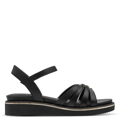 Дамски Сандали На Платформа TAMARIS – 1-28242-46-001 BLACK — снимка 2