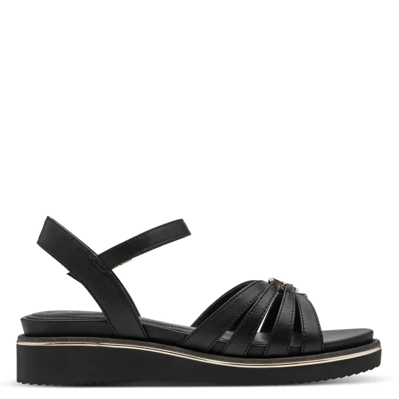 Дамски Сандали На Платформа TAMARIS – 1-28242-46-001 BLACK — снимка 2
