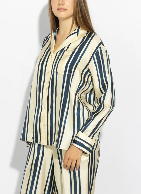 Риза с раиран десен Weekend Max Mara Wkdcorona — снимка 4