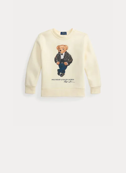 Суитшърт с принт 'Polo Bear' Ralph Lauren Kids 2-7 — снимка 4