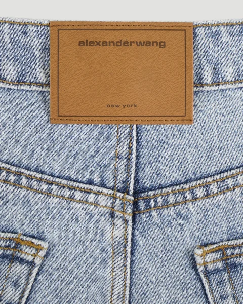 Light Indigo Rounded Jeans — снимка 3