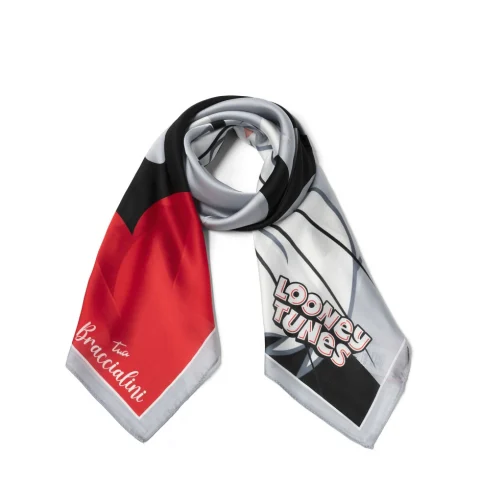 Дамски цветен шал Looney Tunes Braccialini — снимка 4