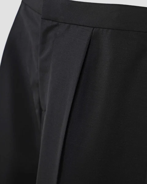 Wool Mohair Tailored Pants in Black — снимка 2