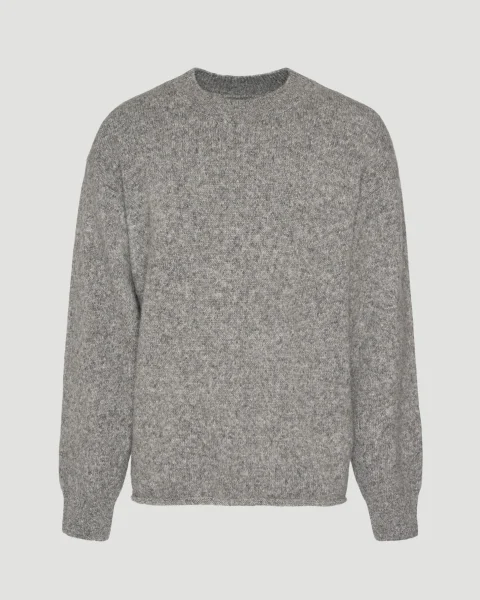 Wool Blend Sweatshirt in Grey