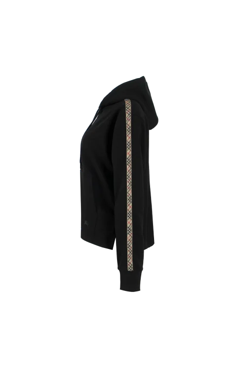 Check Trim Cotton Zip Hoodie — снимка 2