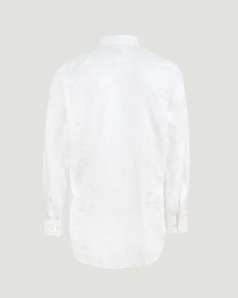 Paisley Cotton Shirt in White — снимка 2