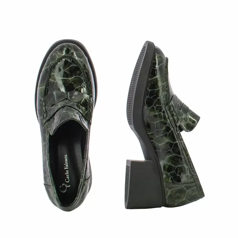 Токчета CARLO FABIANI – 260-5061 GREEN CROCCO — снимка 5