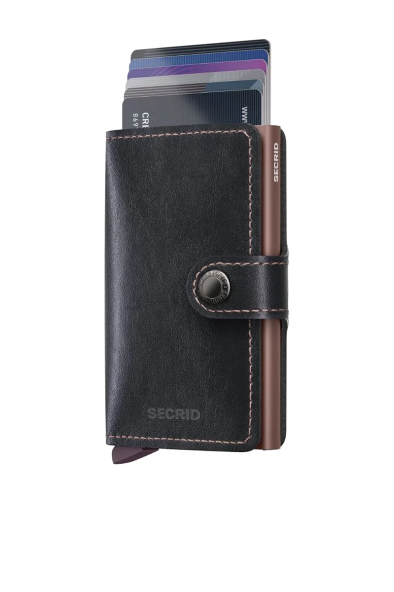 Портфейл Miniwallet Mirum Plant-Based Black Rose MMi-Black-Rose — снимка 2