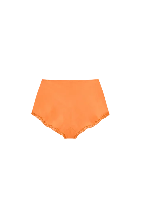 Embroidered Lingerie Shorts in Silk Crepe Muslin — снимка 2