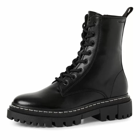 Дамски Кубинки TAMARIS – 1-25276-41-003 BLACK LEATHER — снимка 3