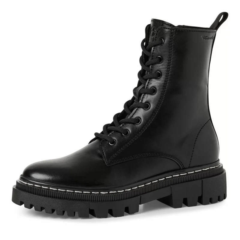 Дамски Кубинки TAMARIS – 1-25276-41-003 BLACK LEATHER — снимка 3