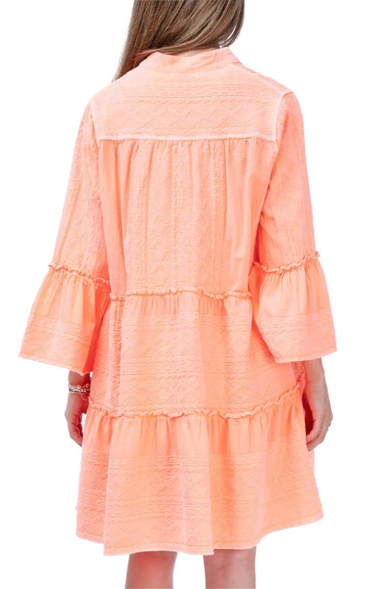 Рокля M-8483 coral — снимка 2