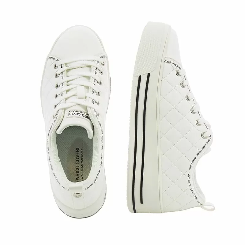 Дамски Сникърс ENRICO COVERI – ECW224217/01 -WHITE — снимка 5
