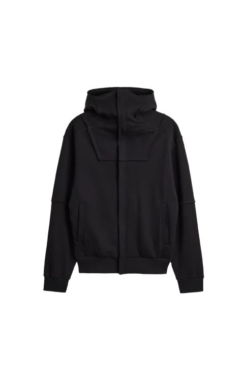 French Terry Ninja Hoodie in Black