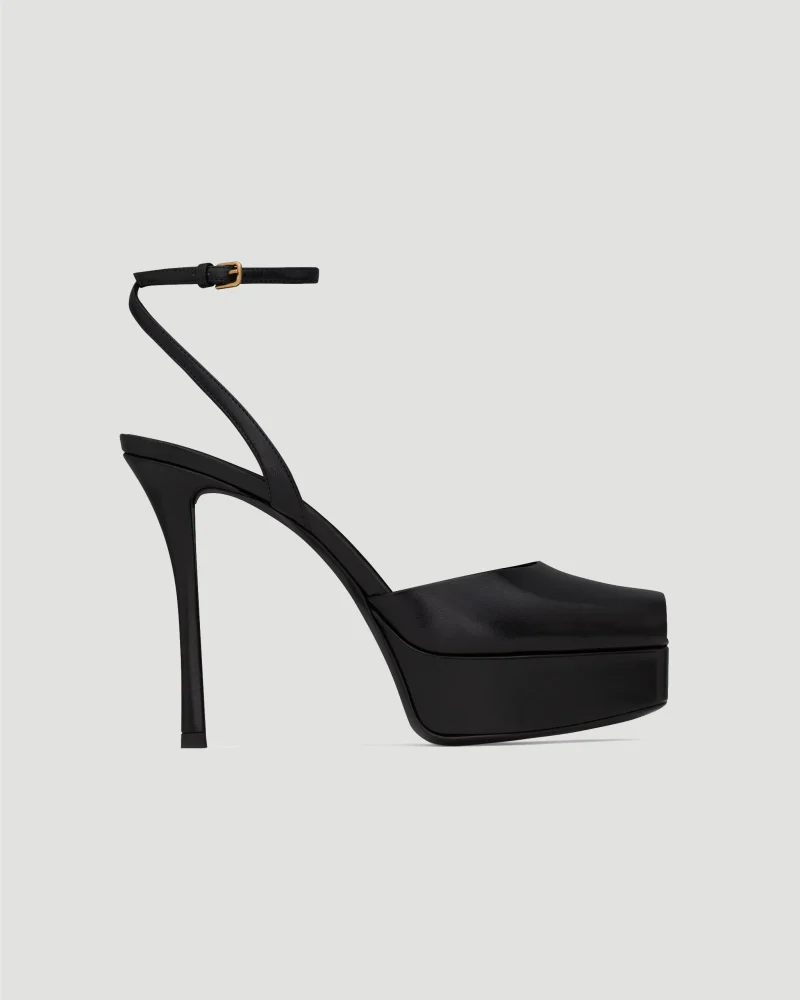 La Sandale Platform Sandals in Smooth Leather