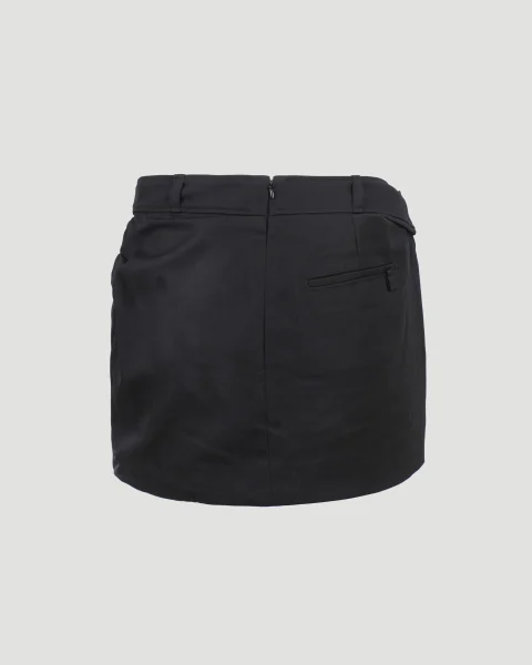 Twisted Mini Skirt in Black — снимка 6