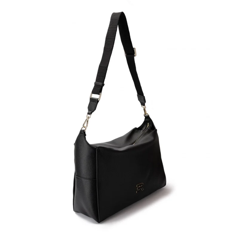 Дамска черна чанта Victoria 26 Large Ermanno Firenze — снимка 5