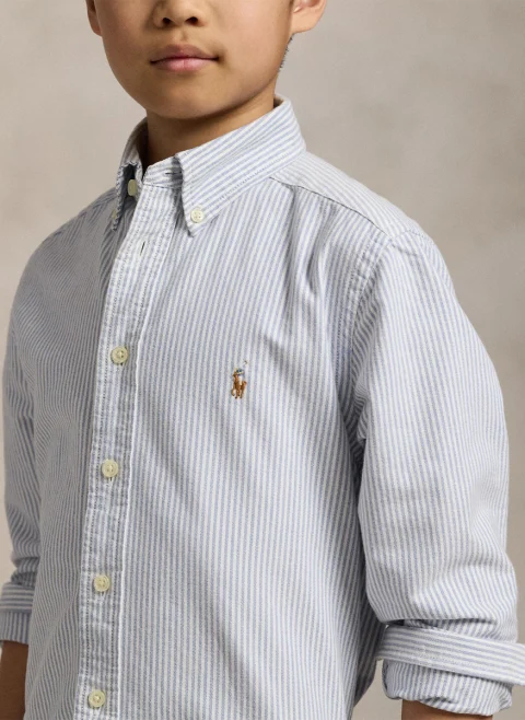 Раирана риза с бродерия Ralph Lauren Kids 7-14 — снимка 3