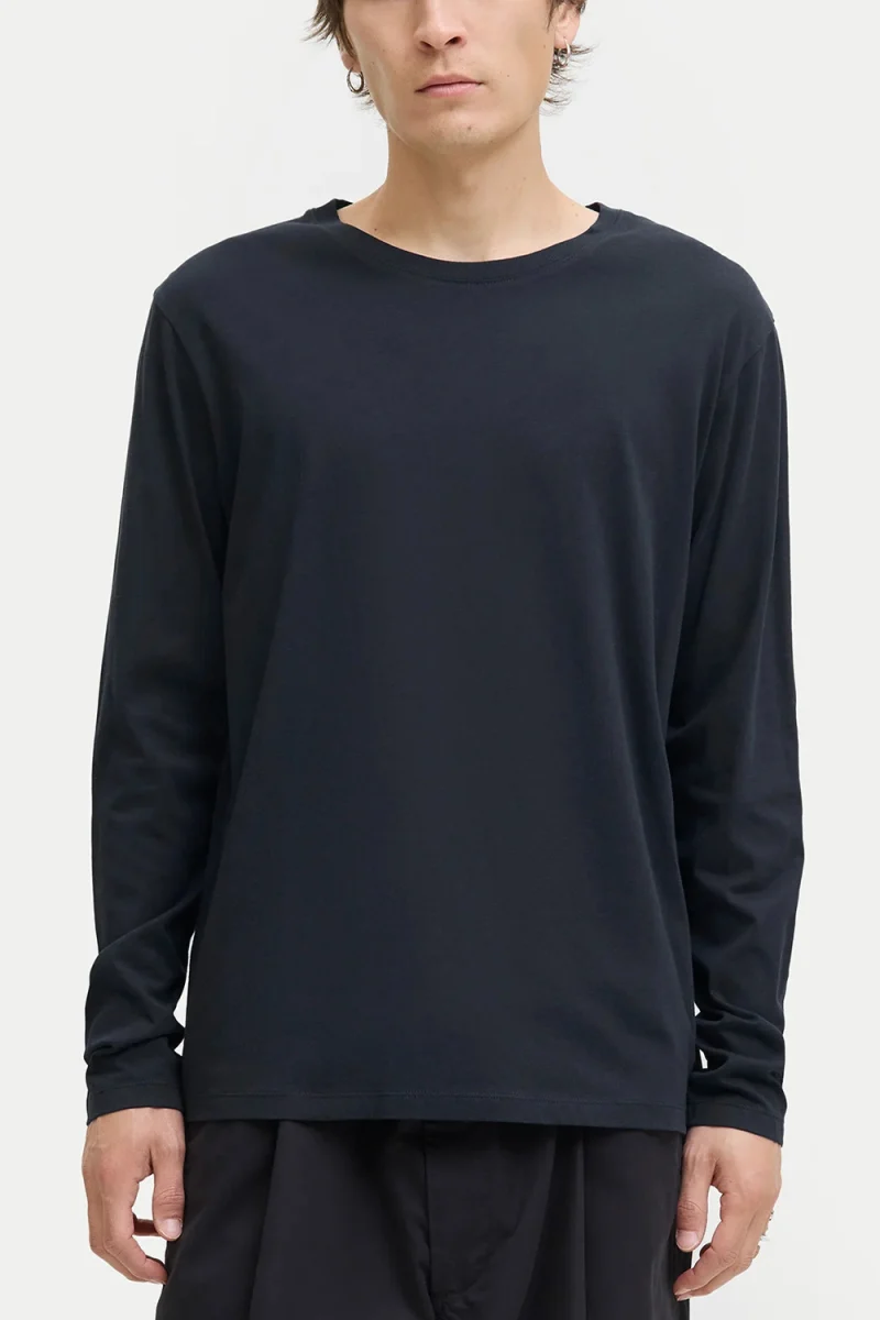 Блуза Jjeorganic Basic O-Neck 12279538 19-3923 TCX navy blazer — снимка 2