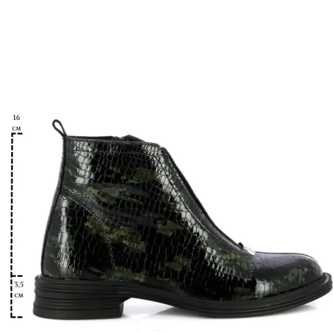 Дамски Равни Боти CARLO FABIANI – 261-1120 GREEN SNAKE — снимка 6