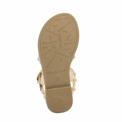 Сандали Момичета PATRIZIA PEPE – PPJ242.02 OFF WHITE/PLATINO — снимка 4