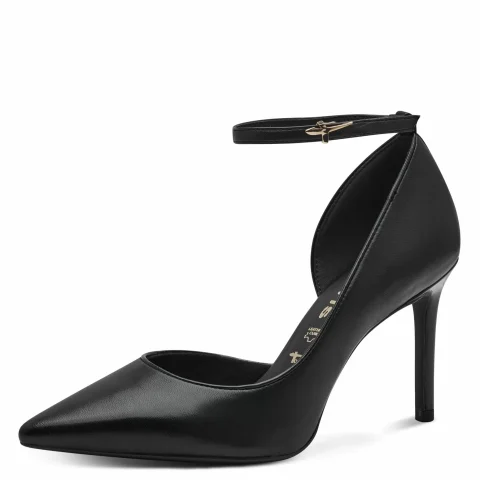 Токчета TAMARIS – 1-22438-44-003 BLACK LEATHER — снимка 3